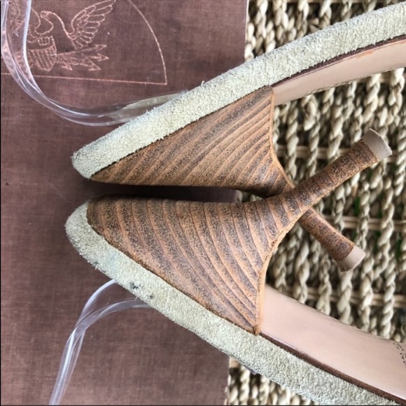 Miu Miu Blue Flower Heels - Picture 10 of 14